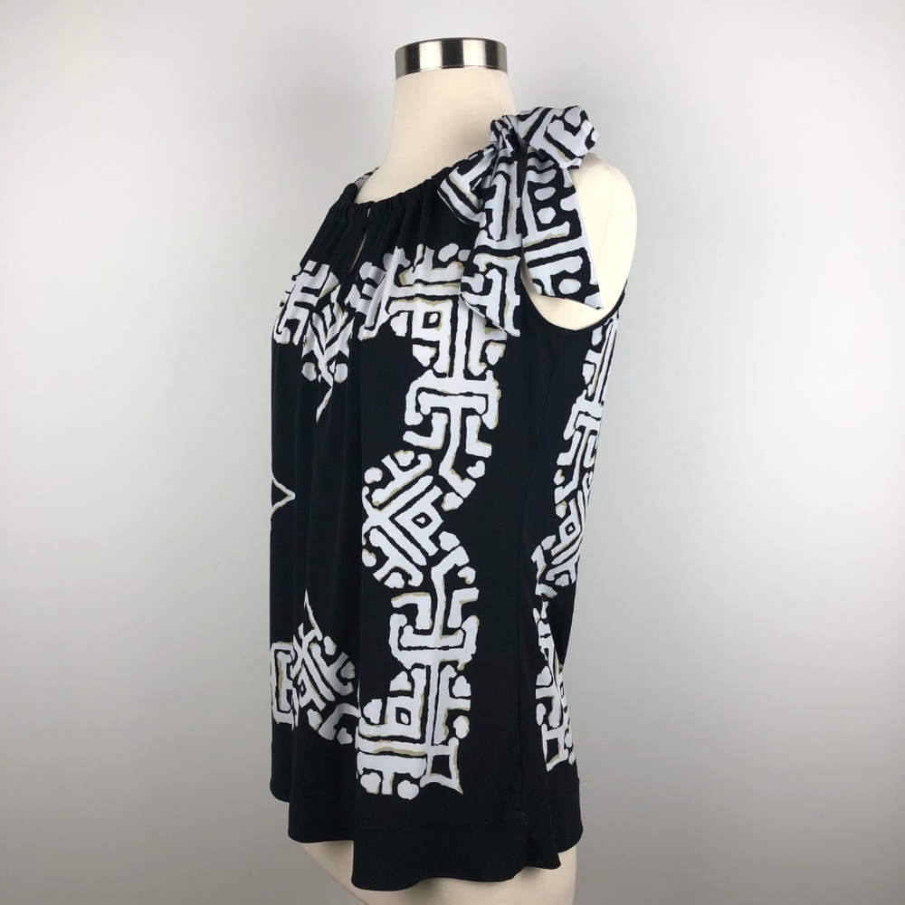 WHBM White House Black Market Bow Tie Top Small - Picture 2 of 8